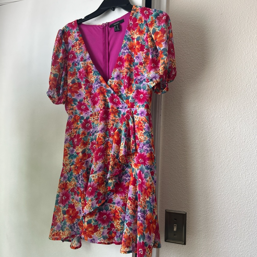 Forever 21 Vibrant Floral Mini Dress